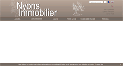 Desktop Screenshot of nyons-immo.com